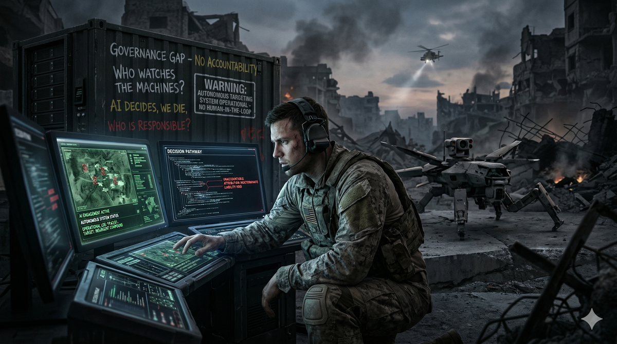 AI on the Battlefield: Speed, Accountability, and the Governance Gap